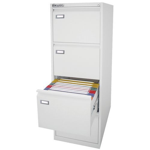 Classificatore 4 cassetti 46x62x132 cm - Bianco,