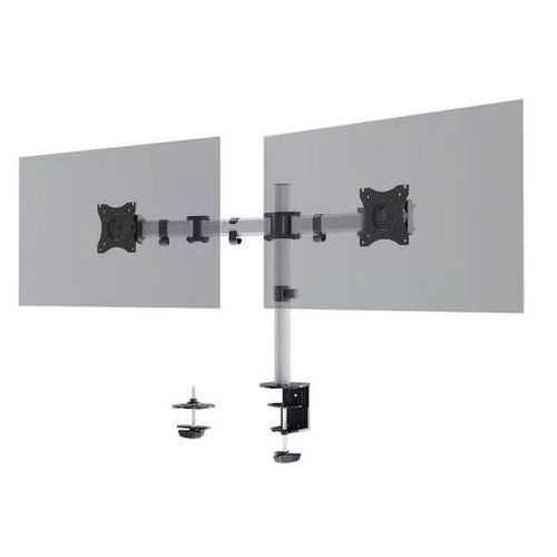 Supporto per monitor SELECT 2 schermi fissaggio su tavolo,