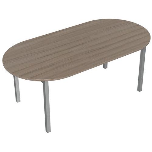 Tavolo da riunione oblungo 200cm Olmo/Alluminio,