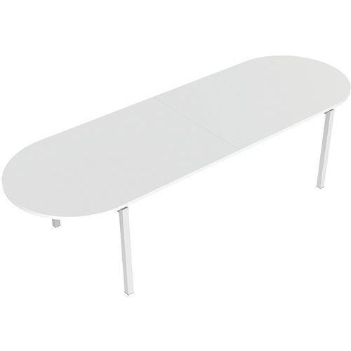 Tavolo da riunione oblungo 300 cm Bianco/Bianco,