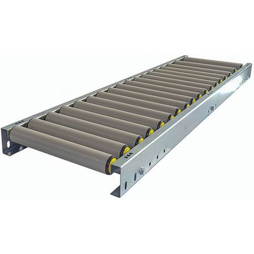 Kit trasportatore a gravità a rulli in PVC e piedi doppi - Somefi ...