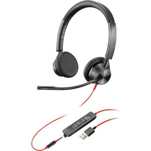 Cuffie USB-A jack 2 auricolare BW3325 - Manutan.it