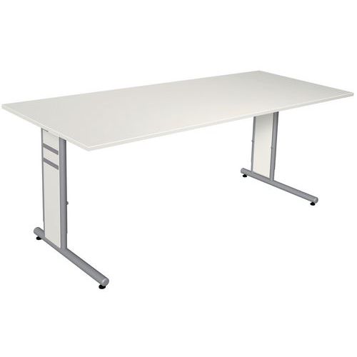 Scrivania dritta 180 cm bianco Form 4,