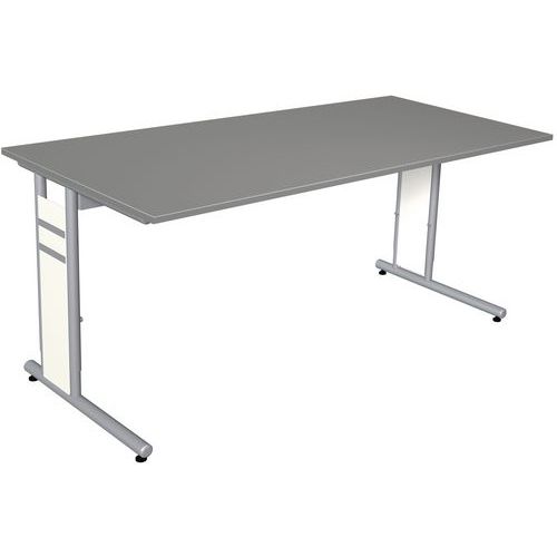 Scrivania dritta 160 cm grafite Form 4,