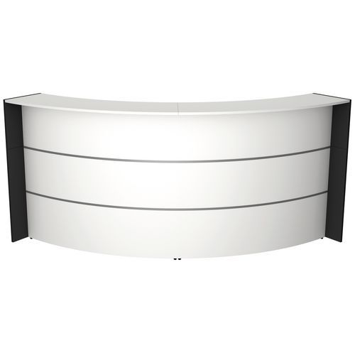 Banco per reception Bari bianco,