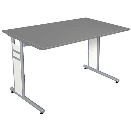 Scrivania dritta 120 cm grafite Form 4,