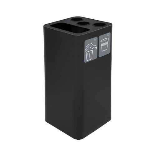 Contenitore gettacarte e per bicchierini nero,