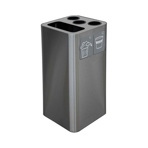 Contenitore gettacarte e per bicchierini inox,