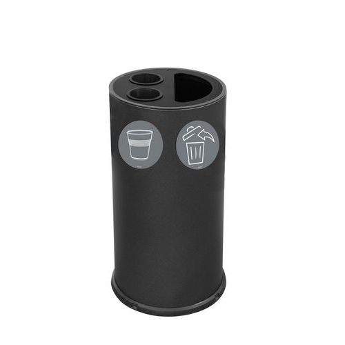 Contenitore gettacarte e per bicchierini 70 LT nero,