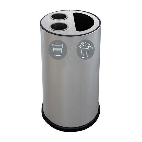 Contenitore gettacarte e per bicchierini 70 LT inox,
