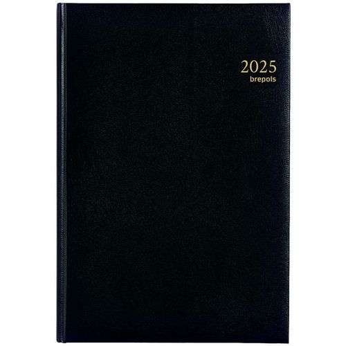 Agenda 2025 Omega 7 giorni 2 pagine nero,