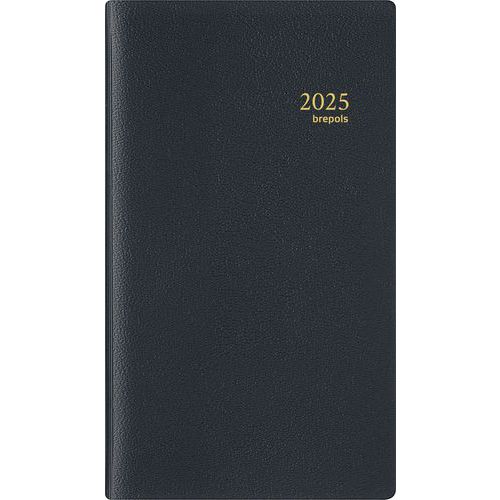 Agenda 2025 Interplan a spirale 9x16 nero,
