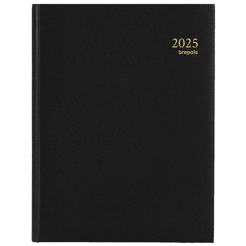 Agenda 2025 Timing 7 giorni 2 pagine nero,