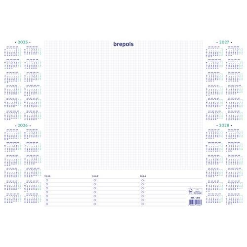 Sottomano da ufficio con calendario 2025-2028,