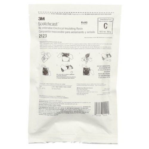 Resina impermeab Scotchcast™ 2123 dim E: sacchetto 292mL,