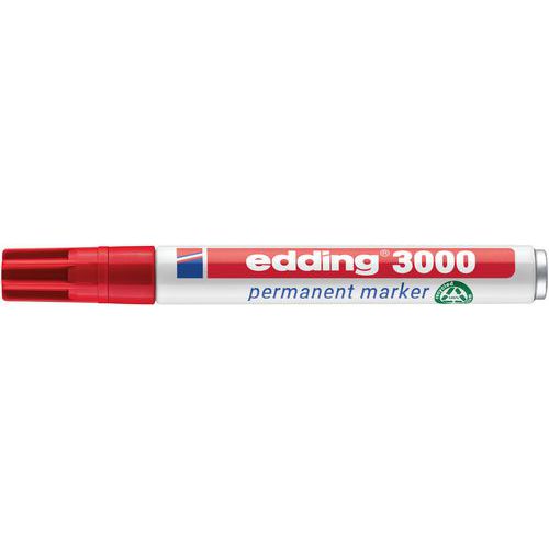 Pennarello Edding 3000 L. tratto: 1,5 mm Inchiostro: rosso,
