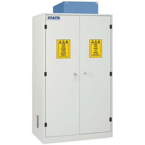 Armadio di sicurezza alto per filtrazione 2 ante piene,