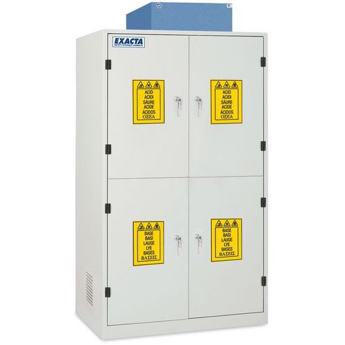 Armadio di sicurezza alto con 4 ante piene - 4 scomparti,