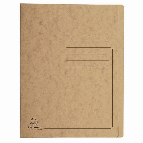 Cartellette ad aghi in cartoncino lucido - A4 - Tabacco,