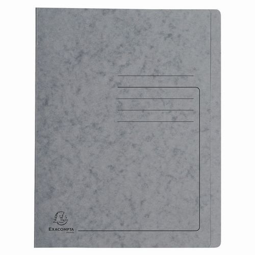 Cartellette ad aghi in cartoncino lucido - A4 - Grigio,