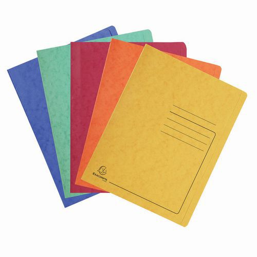 Cartellette ad aghi in cartoncino lucido - A4 - Colori assortiti,