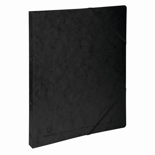 Raccoglitori 2 anelli 15 mm cartoncino lucido stampato - A4 - Nero,