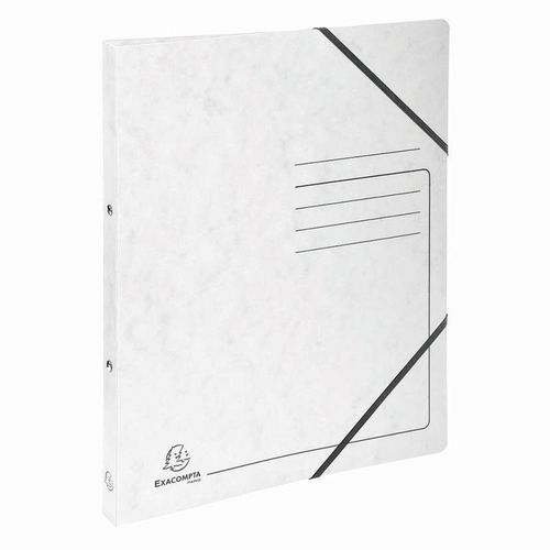 Raccoglitore 2 anelli 15 mm cartoncino lucido stampato - A4 - Bianco,