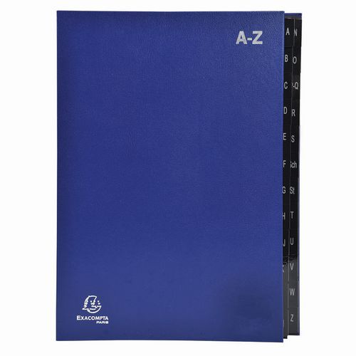 Classificatore rigido Economico Ordonator 24 scomp. Alf. Blu,