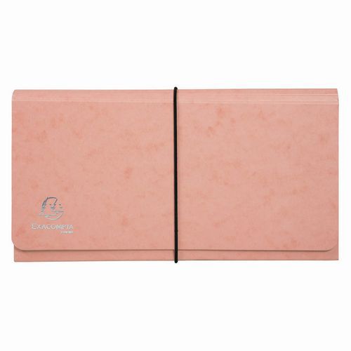 Bustina classificatore in cartoncino multicolor 6 scomparti Aquarel Assort.,