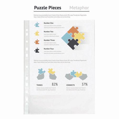 Confezione da 100*10 bustine perfor. PP 5/100 A5 - Crystal,