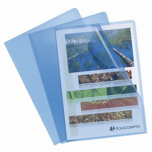 Confezione da 100 bustine in polipropilene effetto buccia d'arancia 12/100 - A4 - Blu,