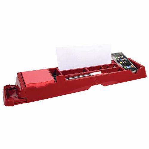 TOOLBAR organizer scrivania Rosso carminioio glossy,
