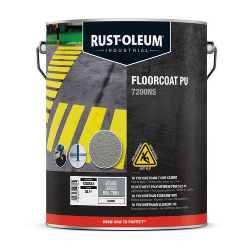 Vernice PU 7200NS 5L grigio argento RAL7001,