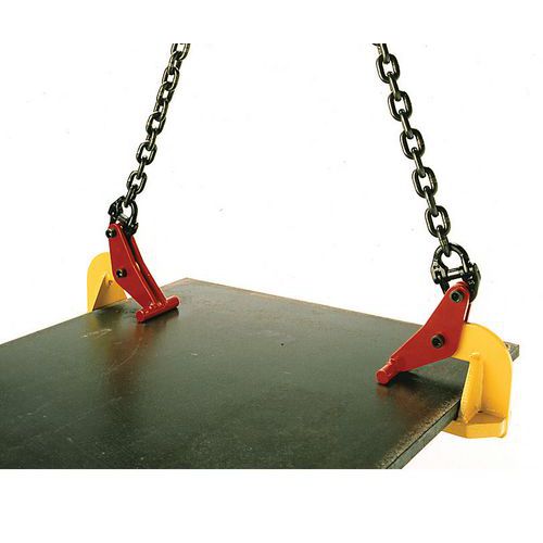 Pinze per sollevamento lastre orizzontale-Apertura 0mm-150mm,