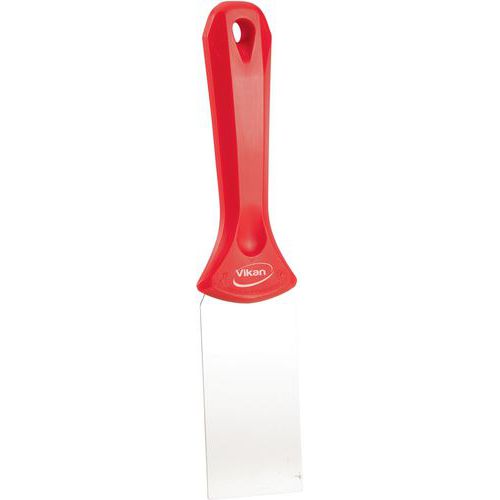 Raschietto manuale con lama inox, 50 mm, rosso,