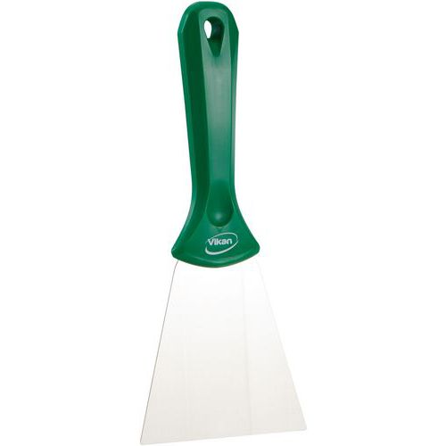 Raschietto manuale con lama inox, 100 mm, verde,