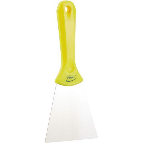Raschietto manuale con lama inox, 100 mm, giallo,