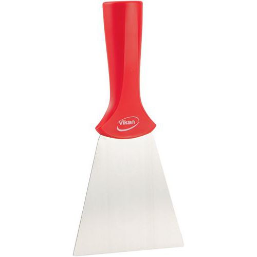 Raschietto con lama inox con filettatura, 100 mm, rosso,
