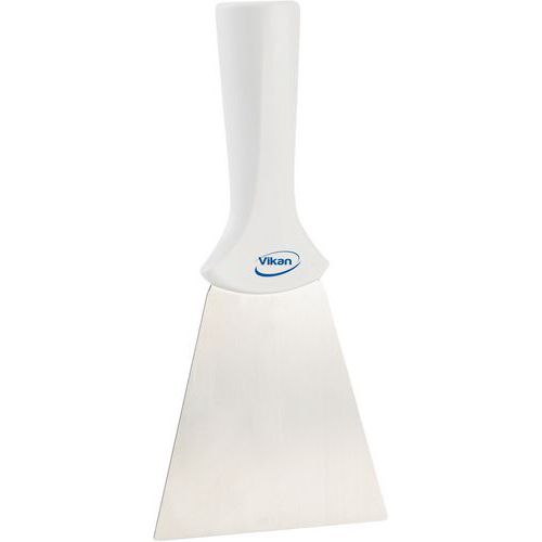 Raschietto con lama inox con filettatura, 100 mm, bianco,