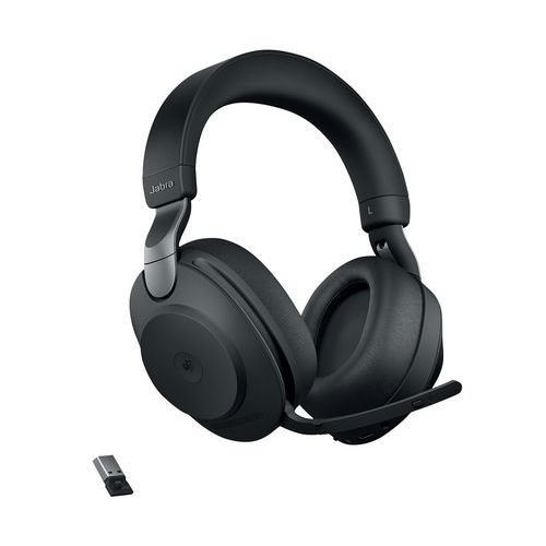Cuffia-microf filo JABRA Evolve2 85 Duo MS USB-A Link 380a,