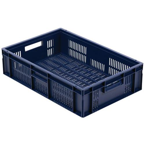 Contenitore impilabile 28 L pareti e fondo forati 600x400x150,