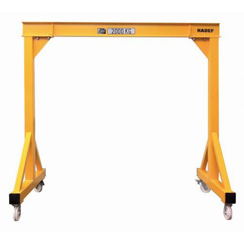 Gru portale alt 3 m port 3 m 500Kg + paranco elettr 62/05R,