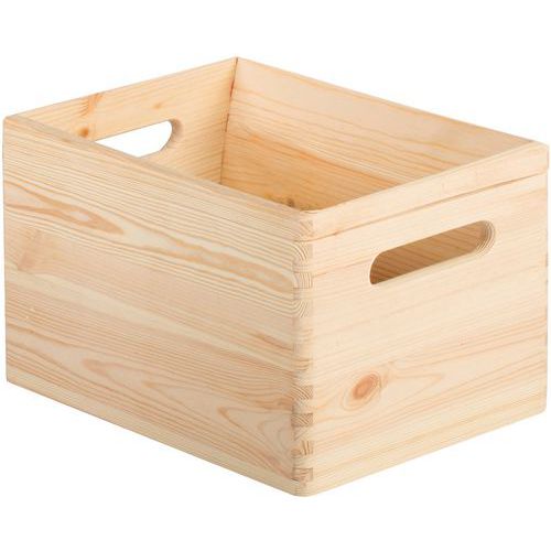 Cassetta portaoggetti in legno - 22,3 L,