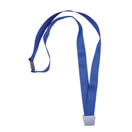 Laccetti da collo blu: Clip No-TwistTM - 44 cm x 2 cm,
