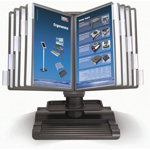 Kit leggio con scomparto - 10 tasche per 20 fogli A4 - Desq,