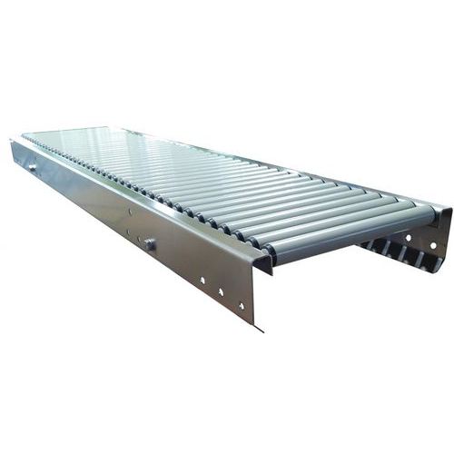 Trasportatore in inox a rulli in PVC - Passo 75 mm - L 1500 mm,