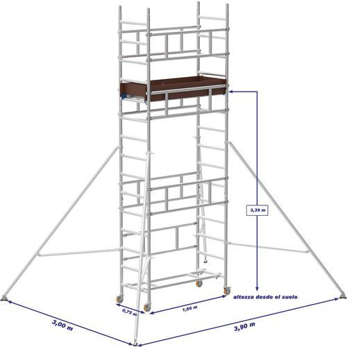 SMART TOWER PONTEGGIO  ALLUMINIO H M 4,75 EN1004,