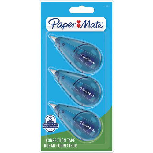 Correttori roller Paper Mate confezione da 3,