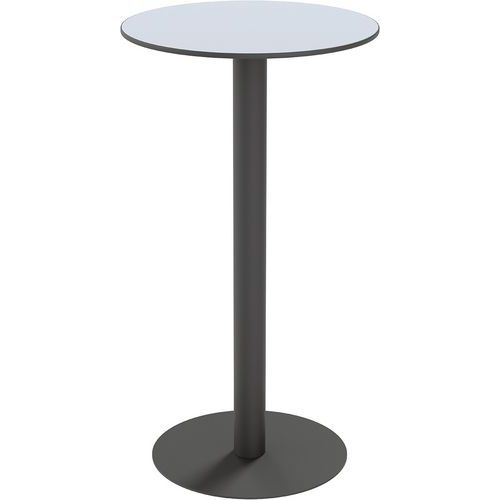 Tavolo ristorazione Mezzo alto rotondo ø60cm laminato bianco,