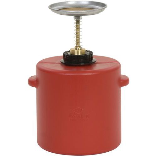 Taniche a stantuffo in polietilene 19.7 x 19.7cm Rosso P71,